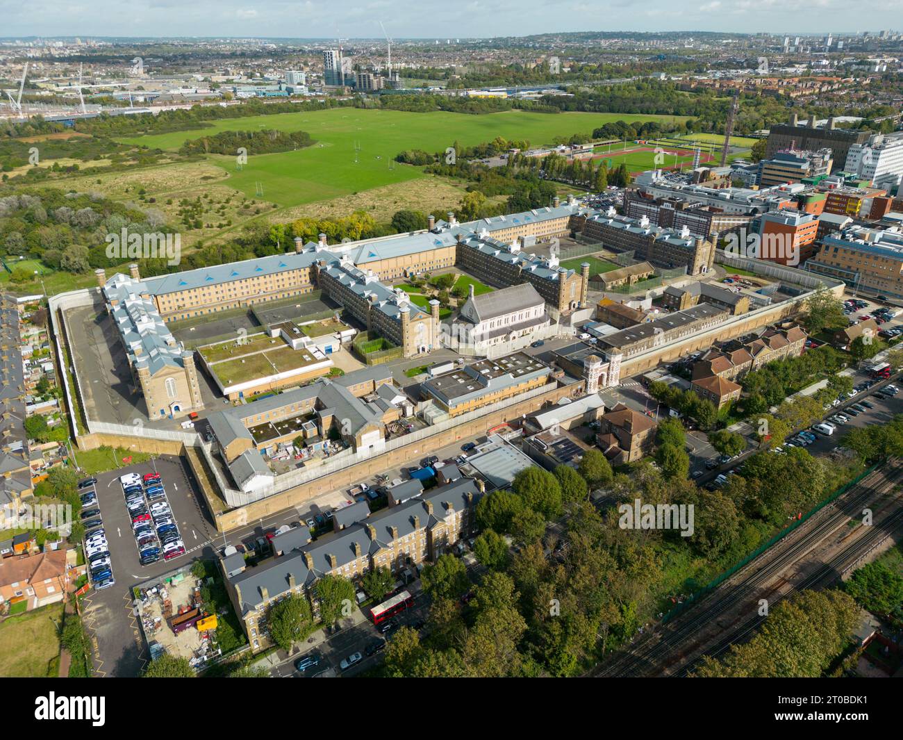 Wormwood Scrubs Prison a West London. Foto Stock