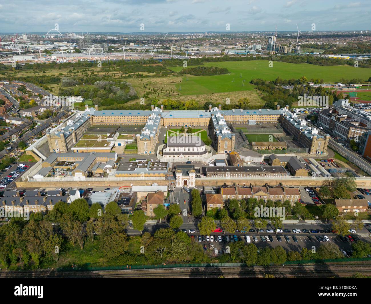 Wormwood Scrubs Prison a West London. Foto Stock