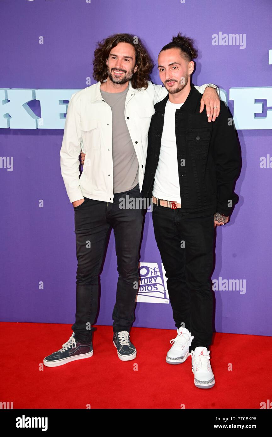 Royal Festival Hall, Londra, Regno Unito. 5 ottobre 2023. BFI 2023: Joe Wicks e George Wicks partecipano ai Bikeriders, Londra, Regno Unito credito: Vedi li/Picture Capital/Alamy Live News Foto Stock