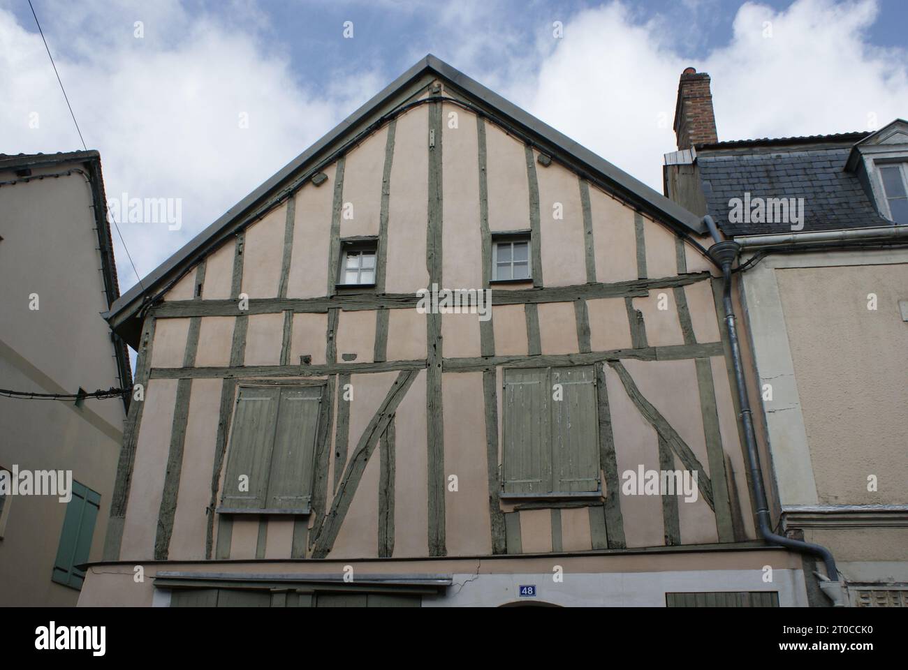 Bâtiments anciens à Saint Florentin, Yonne, Francia Foto Stock