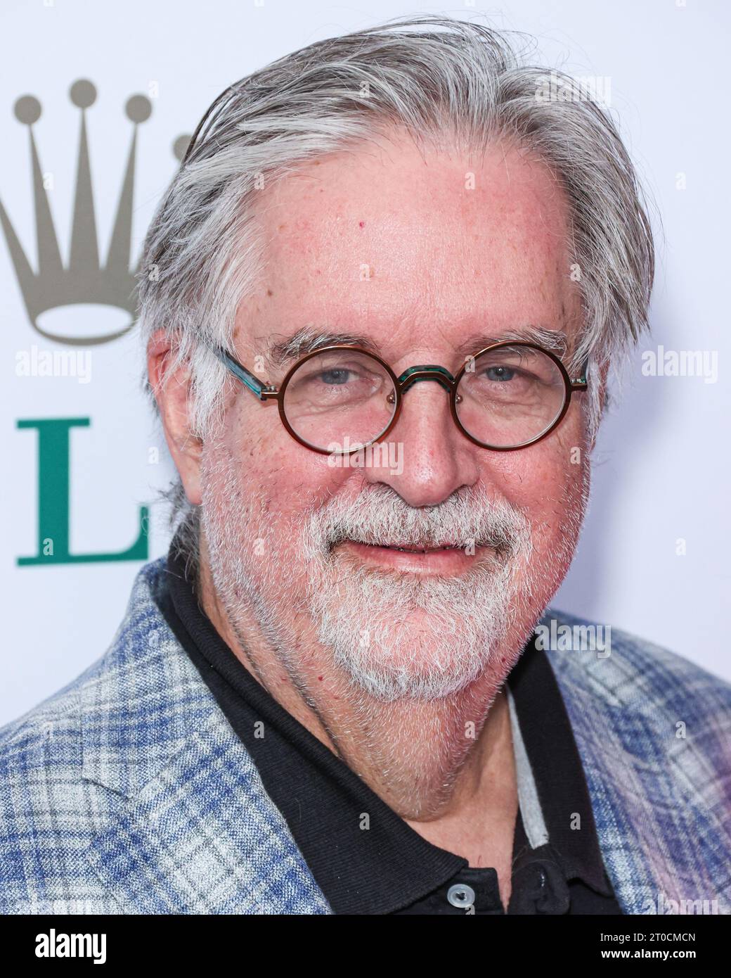 Los Angeles, Stati Uniti. 5 ottobre 2023. LOS ANGELES, CALIFORNIA, USA - OTTOBRE 05: Il fumettista, scrittore, produttore e animatore americano Matt Groening arriva al 20° anniversario della Los Angeles Philharmonic Gala in onore di Frank Gehry tenuto alla Walt Disney Concert Hall il 5 ottobre 2023 a Los Angeles, California, Stati Uniti. (Foto di Xavier Collin/Image Press Agency) credito: Image Press Agency/Alamy Live News Foto Stock
