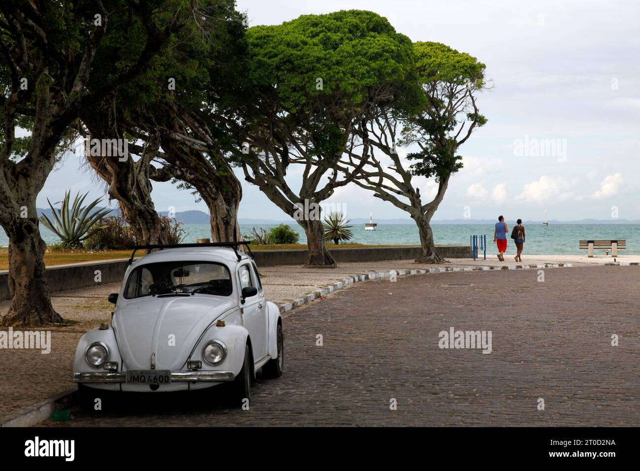 Scena di strada nella città di Itaparica, isola di Itaparica vicino a Salvador, Bahia, Brasile. Foto Stock