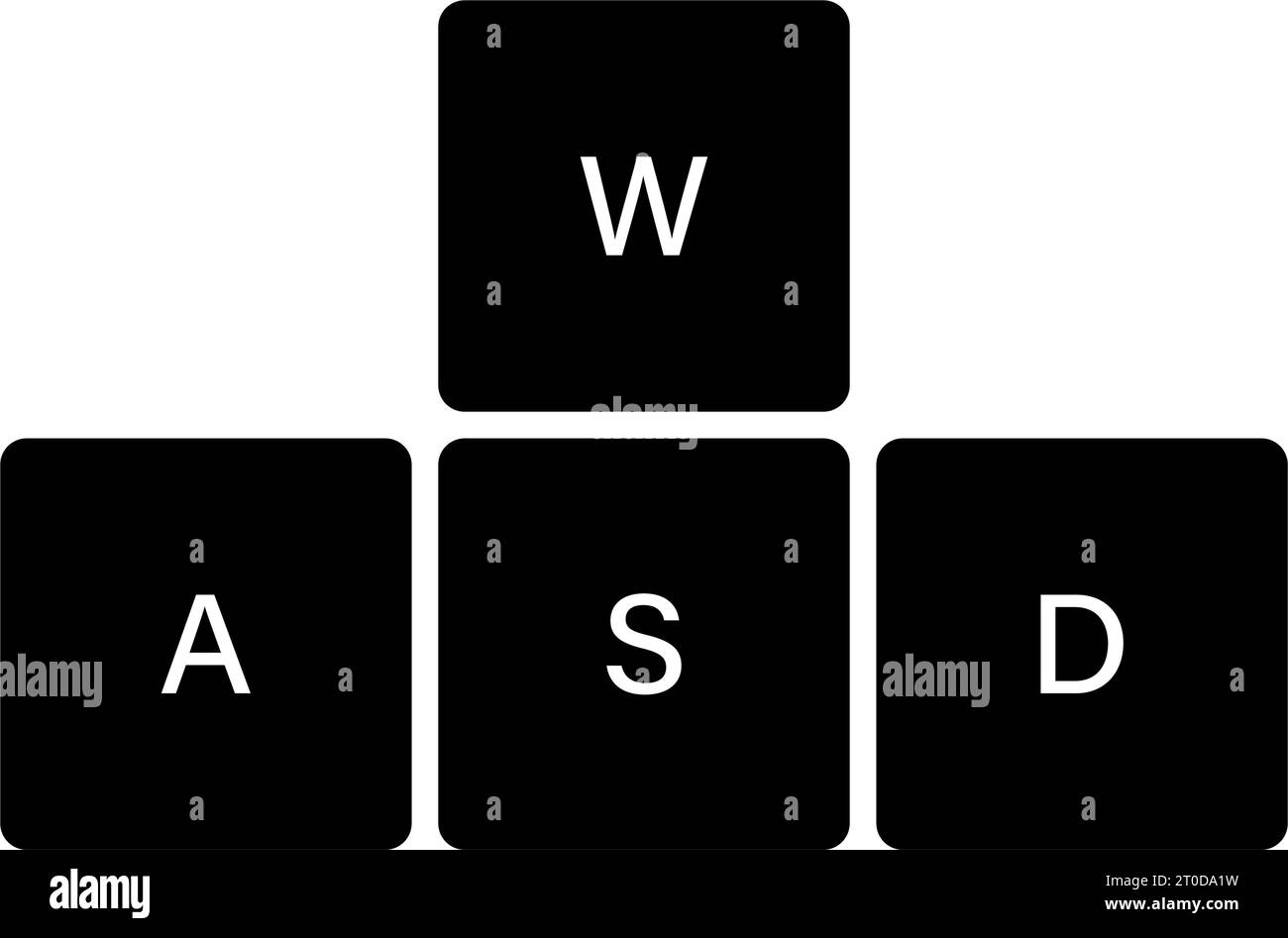 Set di icone dei pulsanti della tastiera Illustrazione Vettoriale