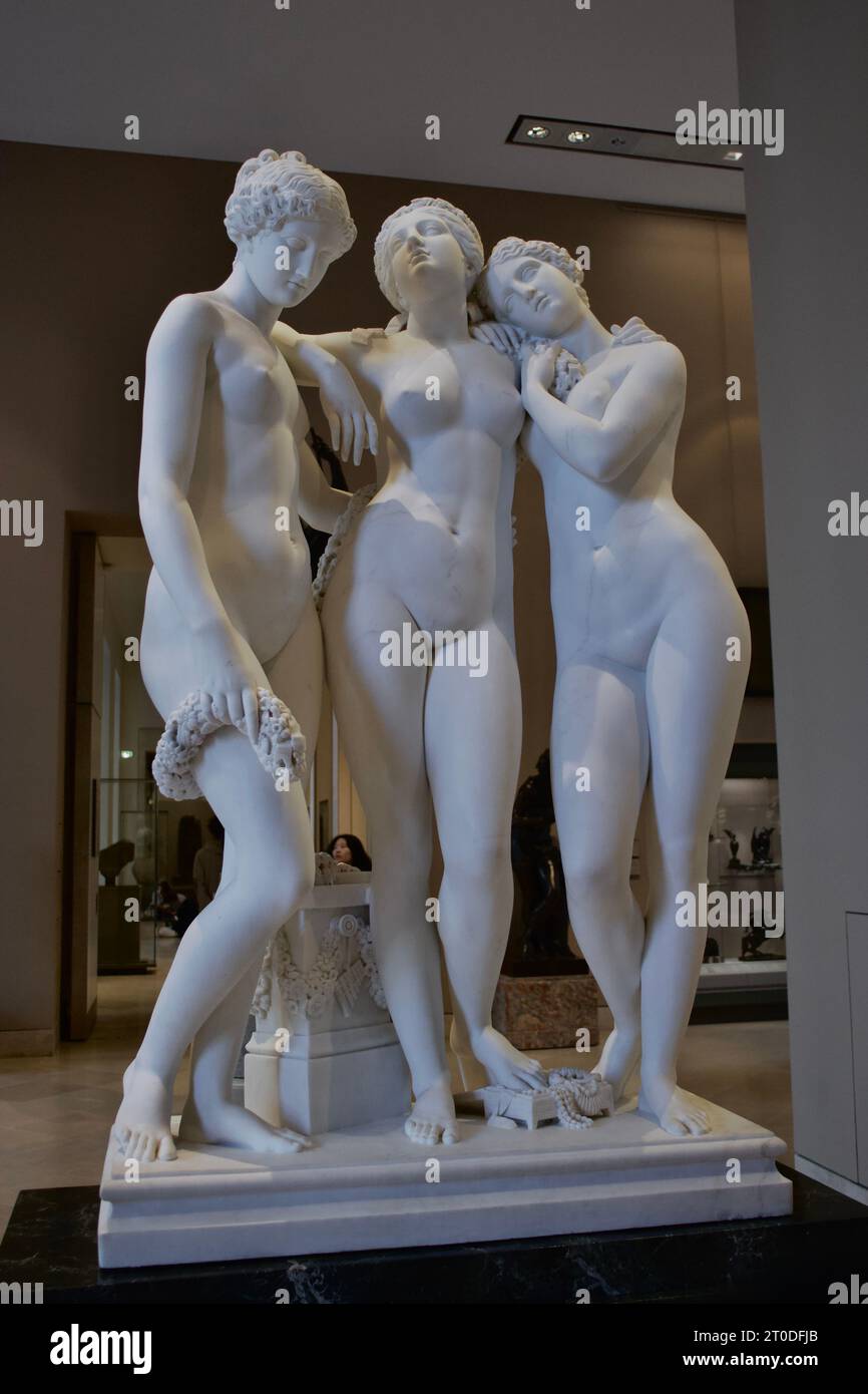 Tre Grazie . Museo del Louvre Foto Stock