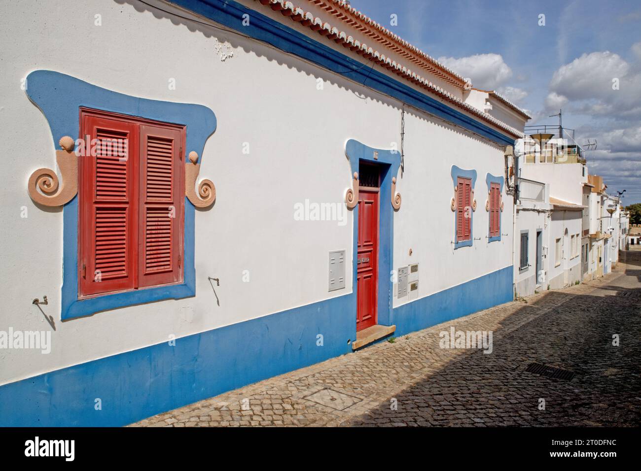 Bella casa, Lagos, Algarve, Portogallo Foto Stock