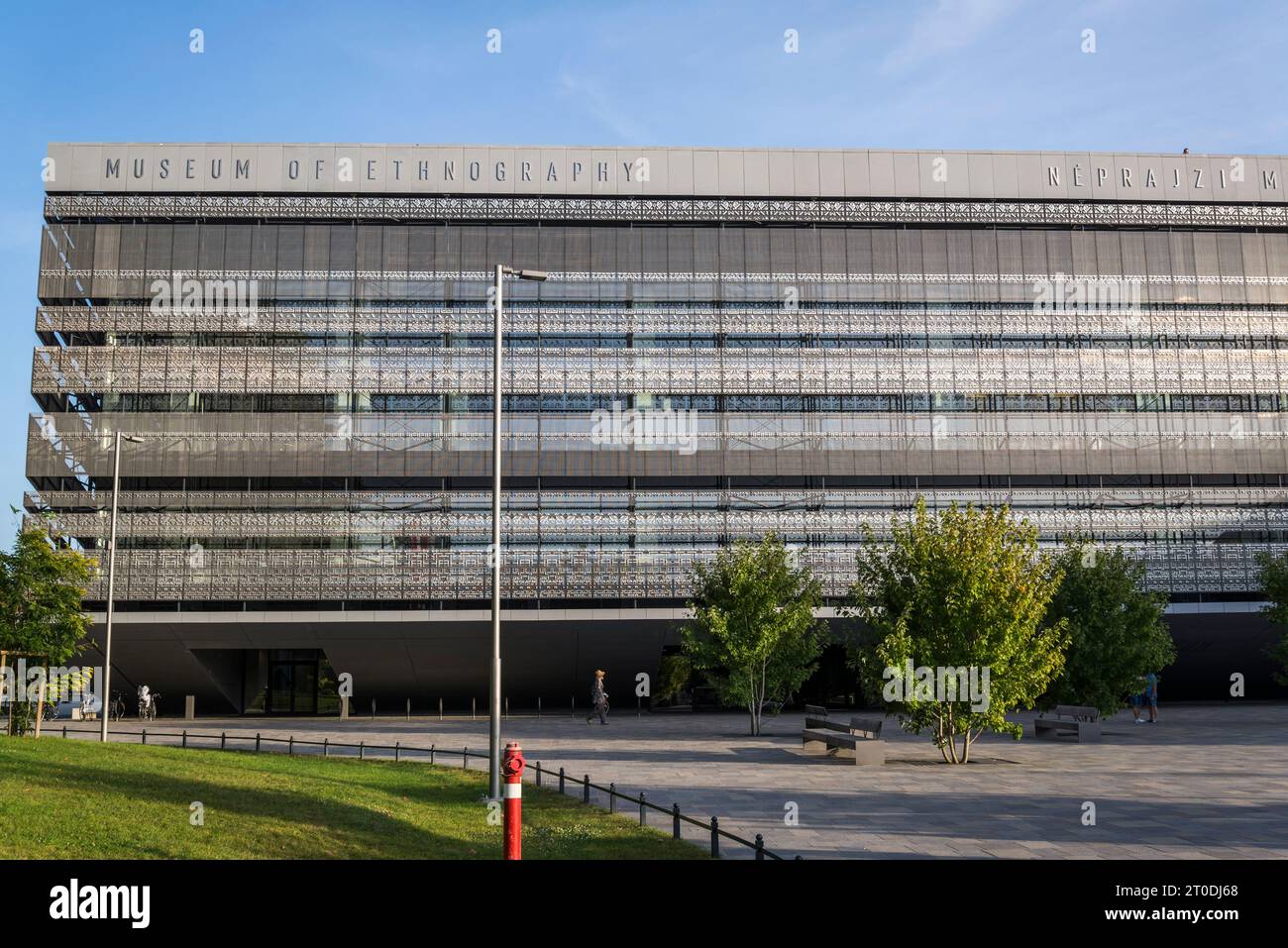 Museo di etnografia nel parco cittadino, progettato da Marcel Ferencz, aperto nel 2022, Budapest, Ungheria Foto Stock