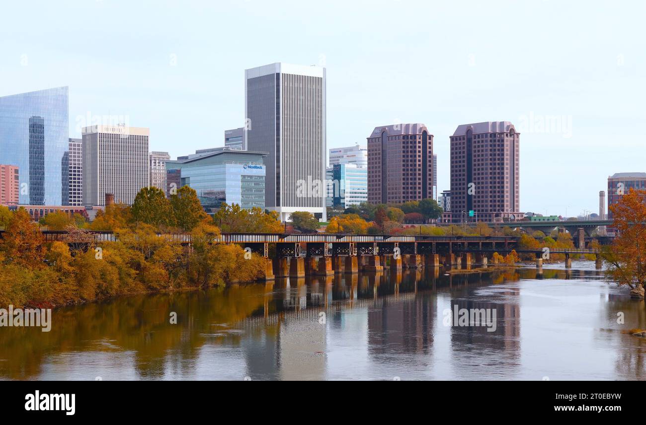 Paesaggio di Richmond, Virginia, Stati Uniti d'America Foto Stock