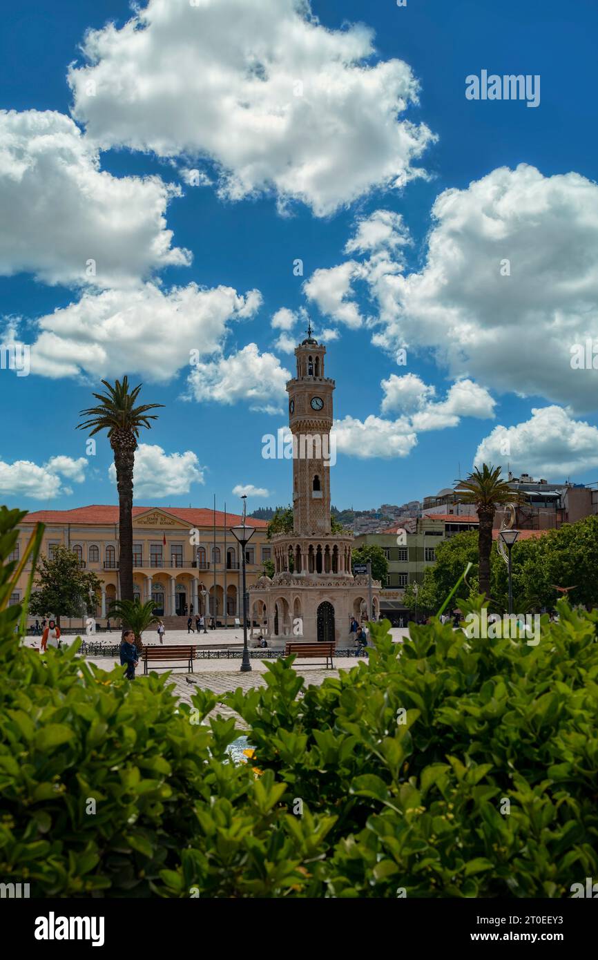 Vista sulla città di smirne, Turchia Foto Stock