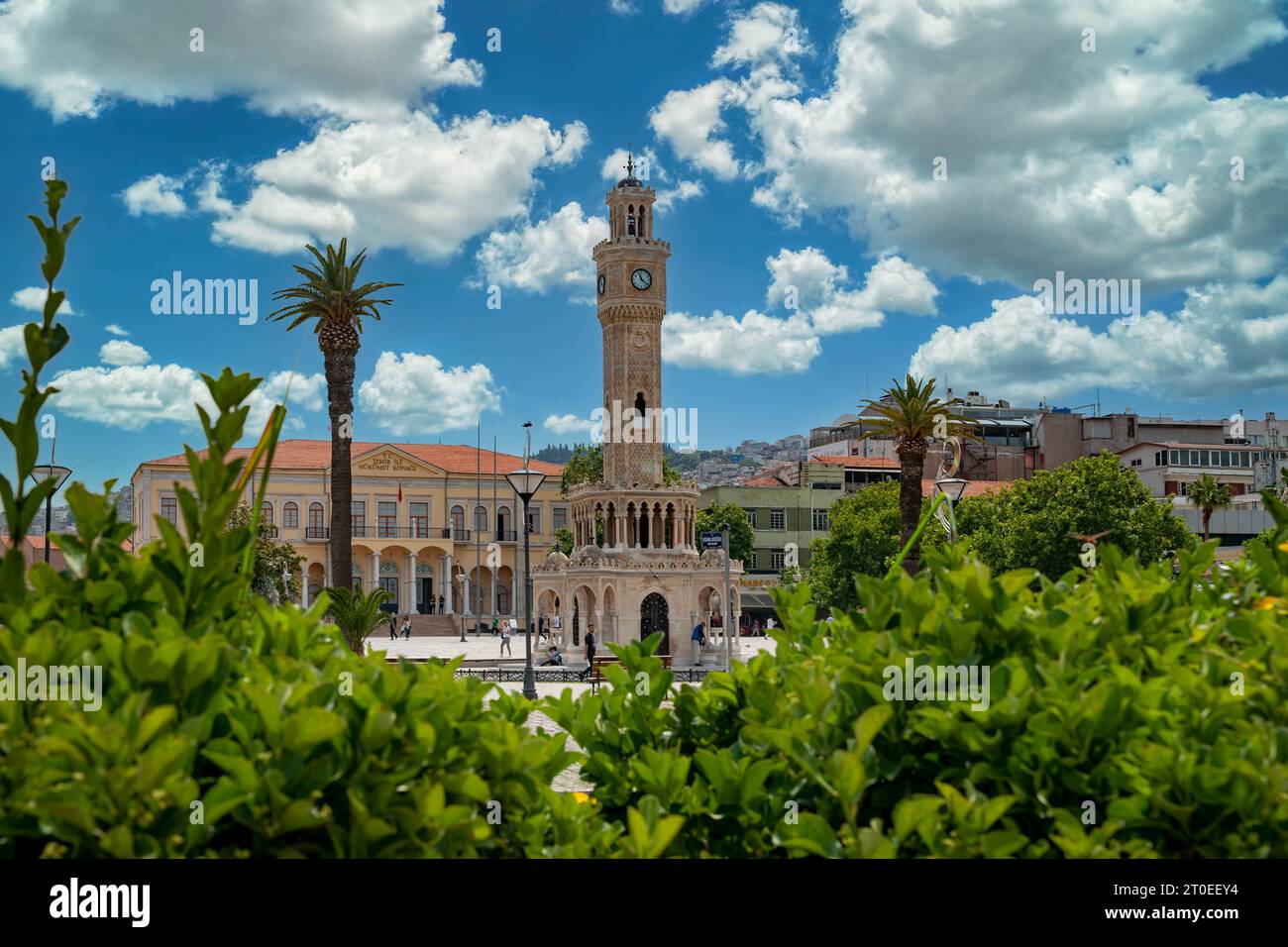 Vista sulla città di smirne, Turchia Foto Stock