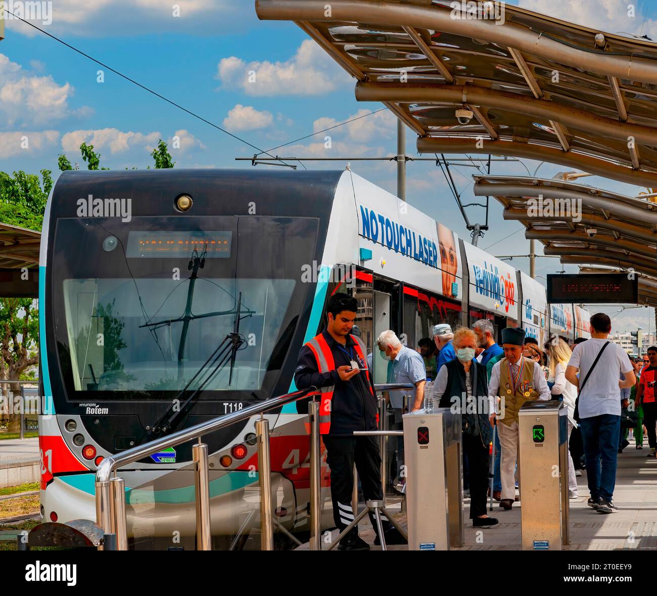 Vista sulla città di smirne, Turchia Foto Stock