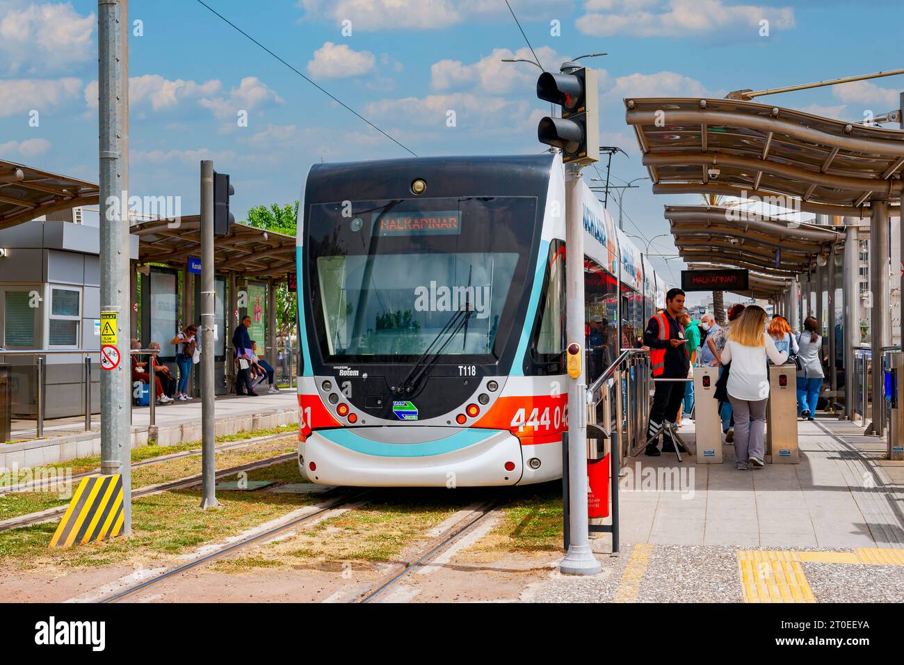 Vista sulla città di smirne, Turchia Foto Stock
