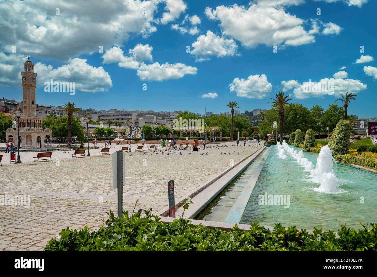 Vista sulla città di smirne, Turchia Foto Stock