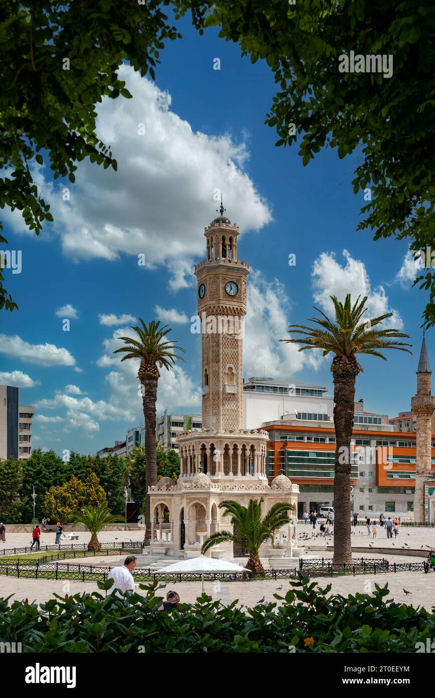 Vista sulla città di smirne, Turchia Foto Stock