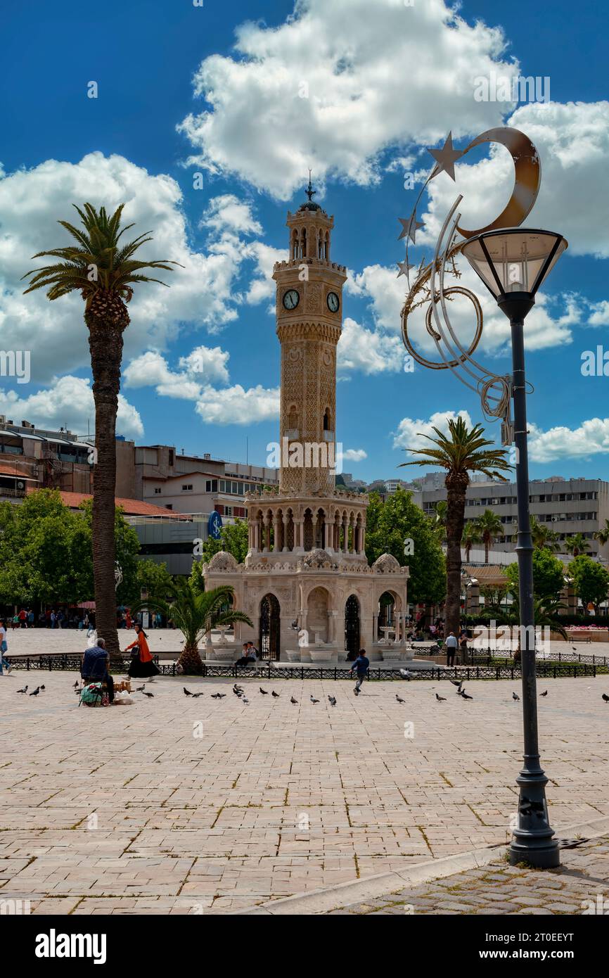 Vista sulla città di smirne, Turchia Foto Stock