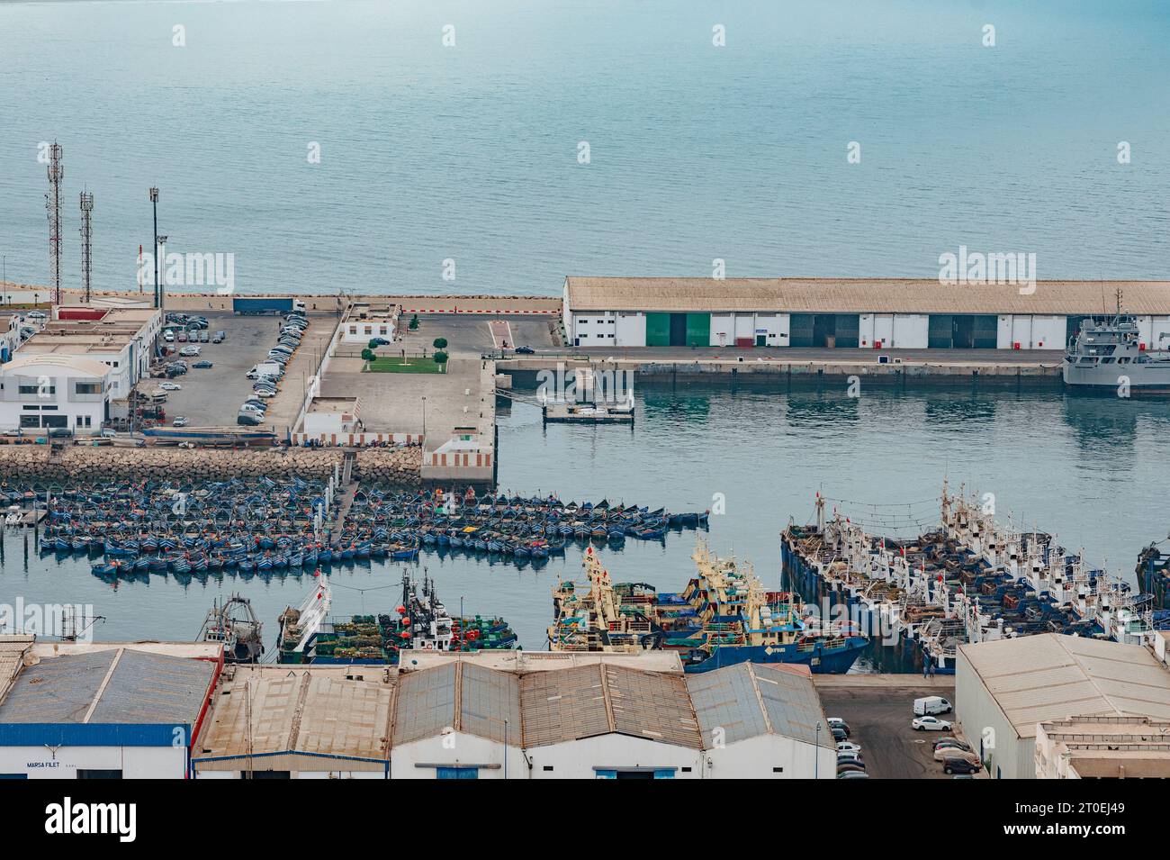 Marocco, Agadir, porto di pesca Foto Stock