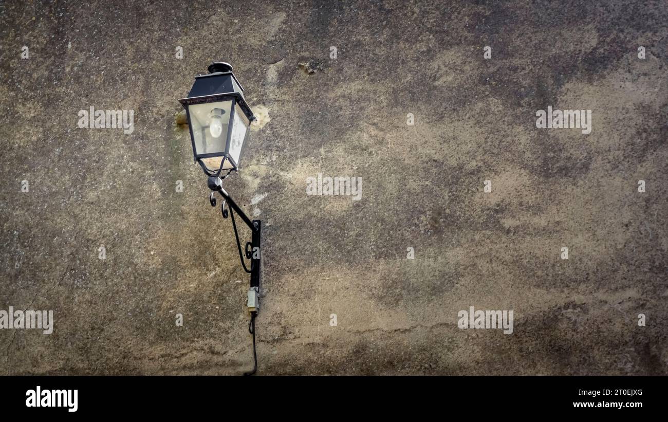 Lampione a Fabrezan. Foto Stock