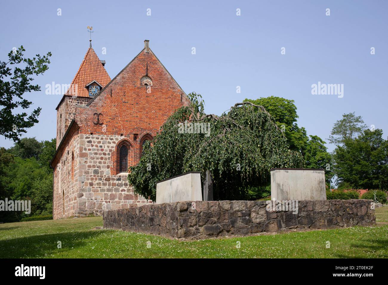 Chiesa di St Firminus, Dötlingen, Wildeshauser Geest, bassa Sassonia, Germania, Europa Foto Stock