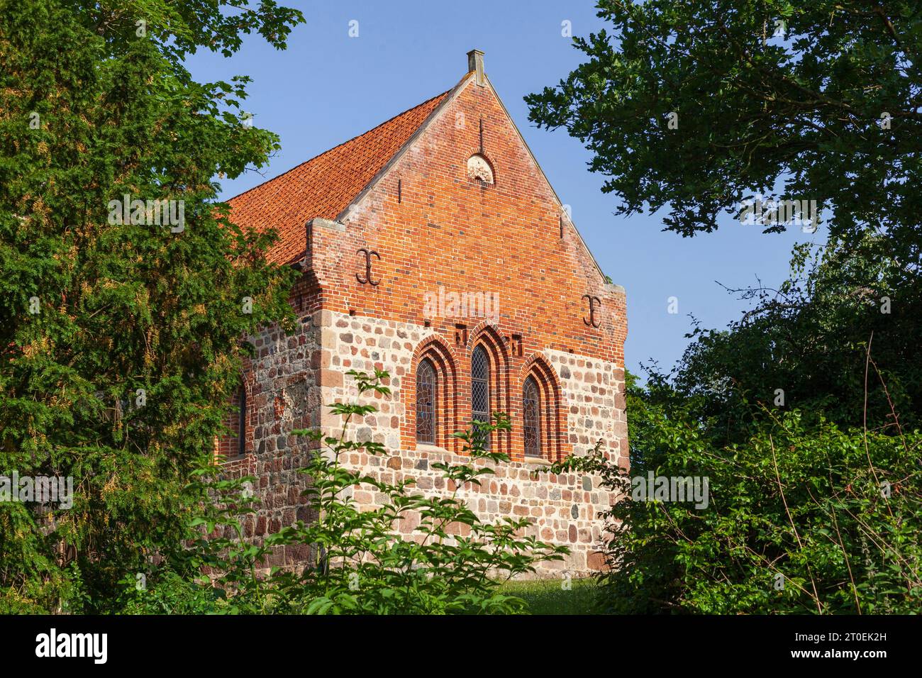 Chiesa di St Firminus, Dötlingen, Wildeshauser Geest, bassa Sassonia, Germania, Europa Foto Stock