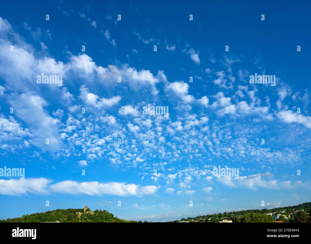 Cielo con nuvole di bel tempo. Foto Stock