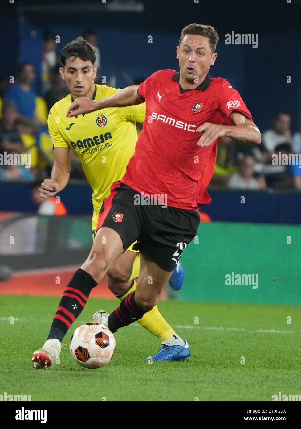 Nemanja Matic dello Stade Rennais durante la UEFA Europa League, gruppo