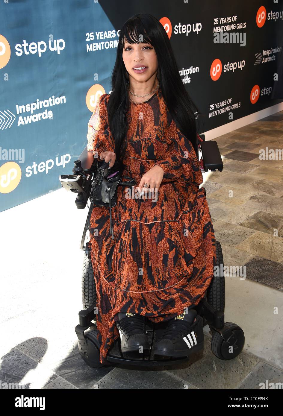 Los Angeles, USA. 6 ottobre 2023. Jillian Mercado arriva agli Inspiration Awards beneficiando di Step Up allo Skirball Cultural Center il 6 ottobre 2023 a Los Angeles, CALIFORNIA. © Lisa OConnor/AFF-USA.com credito: AFF/Alamy Live News Foto Stock
