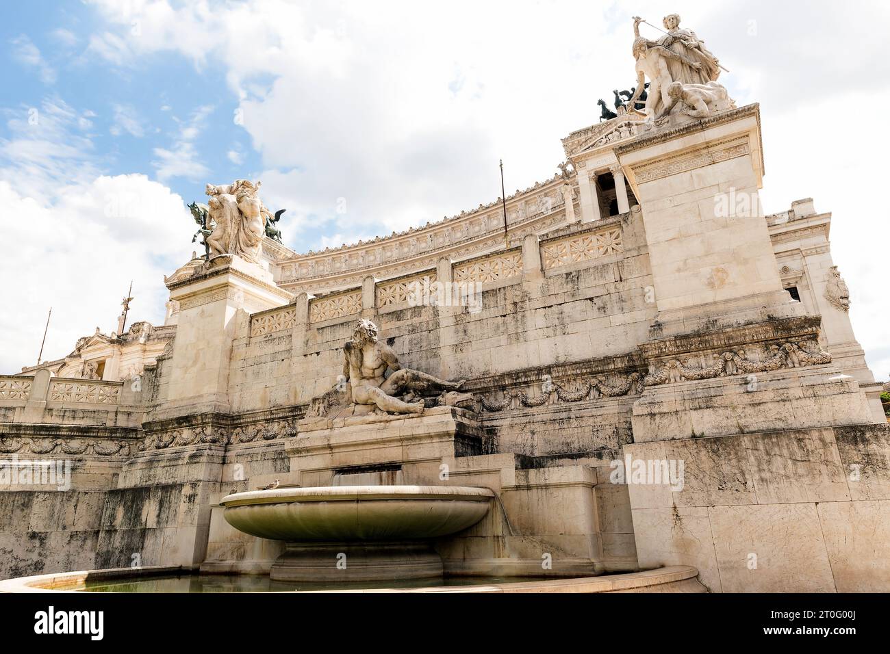 Scenari architettonici del Monumento Nazionale Vittorio Emanuele II (altare della Patria) a Roma, regione Lazio, Italia. (Parte III) Foto Stock
