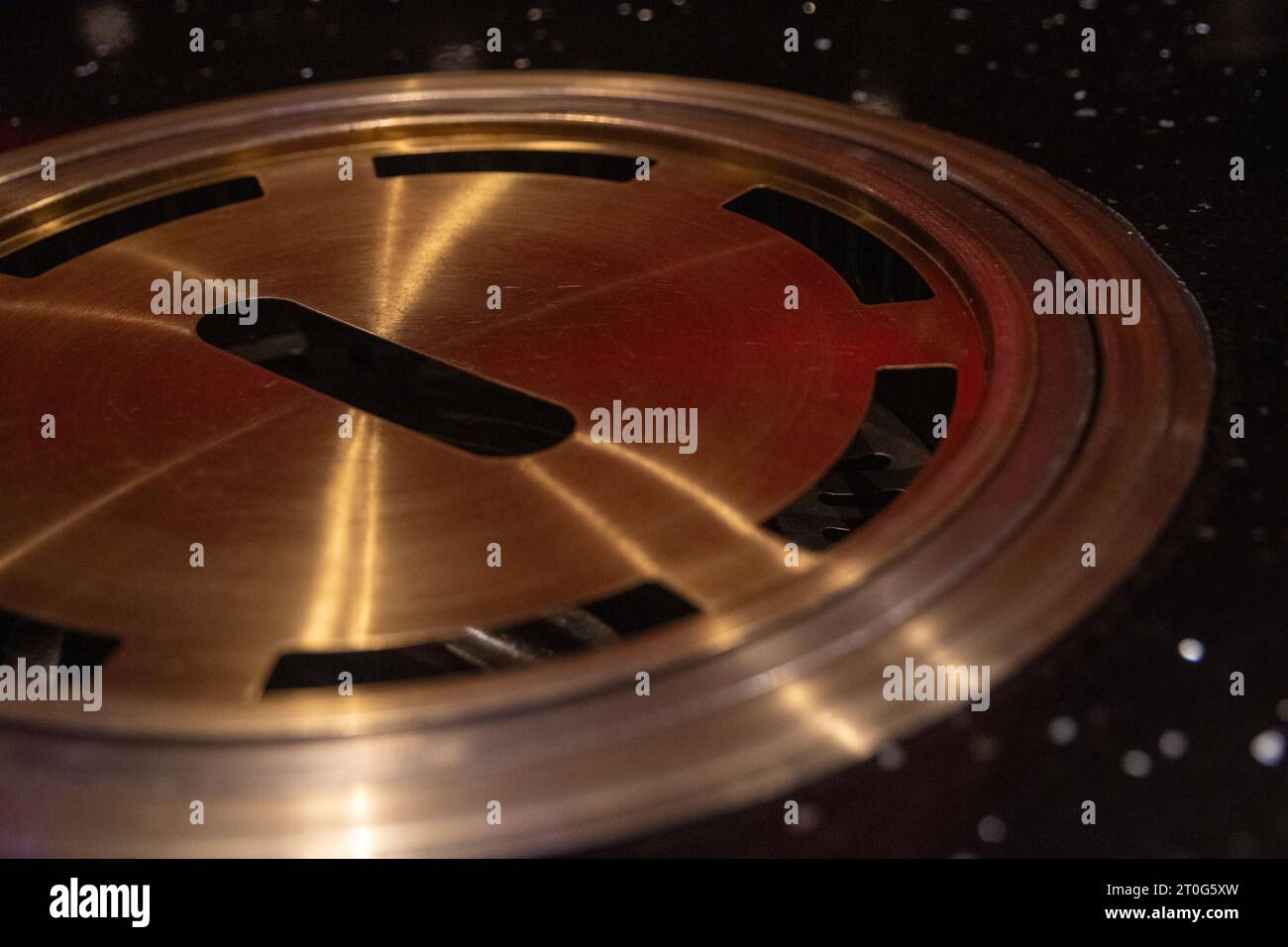 Grill per barbecue coreano pulito e coperto Foto Stock