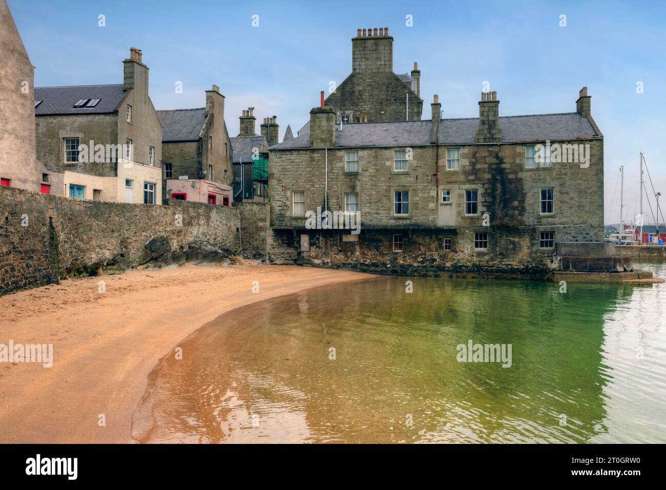 Lerwick Old Town è stata la location di diverse scene cinematografiche con Jimmy Perez per la serie televisiva Shetlands. Foto Stock