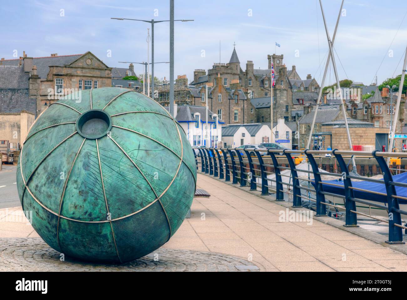 Lerwick Old Town è stata la location di diverse scene cinematografiche con Jimmy Perez per la serie televisiva Shetlands. Foto Stock