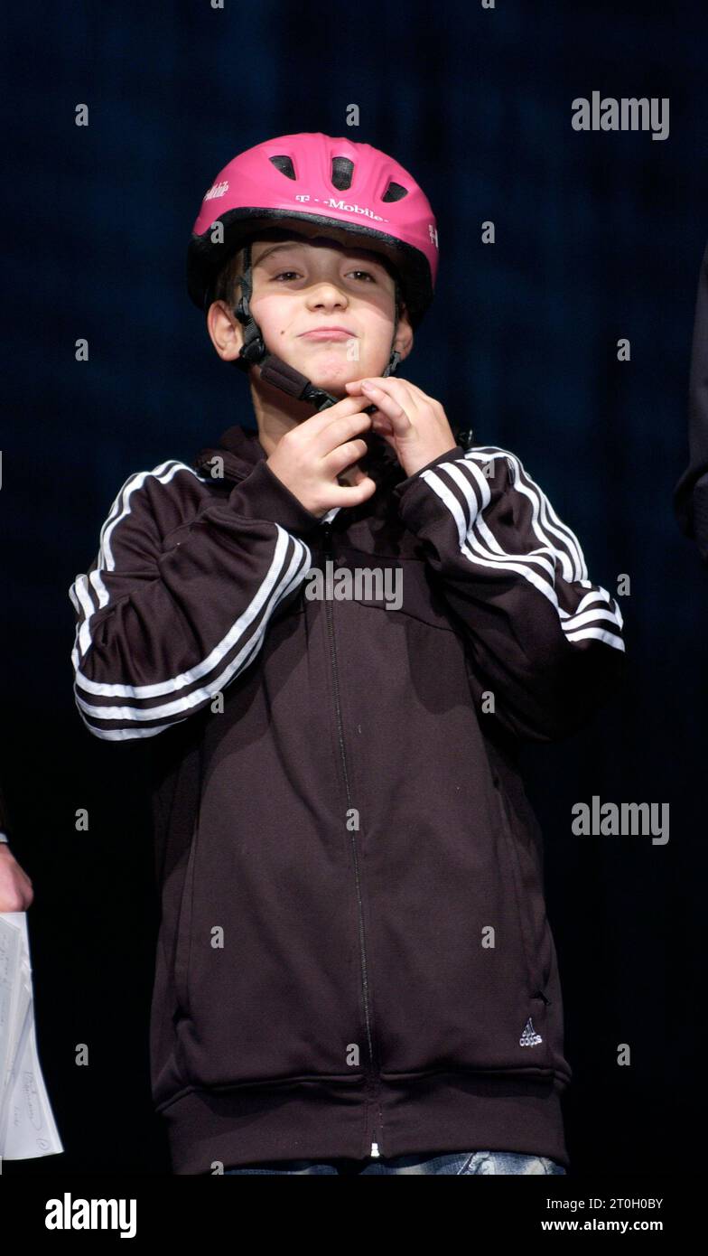 Mallorca, Spagna, 19.1.2004 Cycling: Presentazione del Team T-mobile — Rick Zabel, figlio del pilota professionista Erik Zabel (GER) Foto Stock