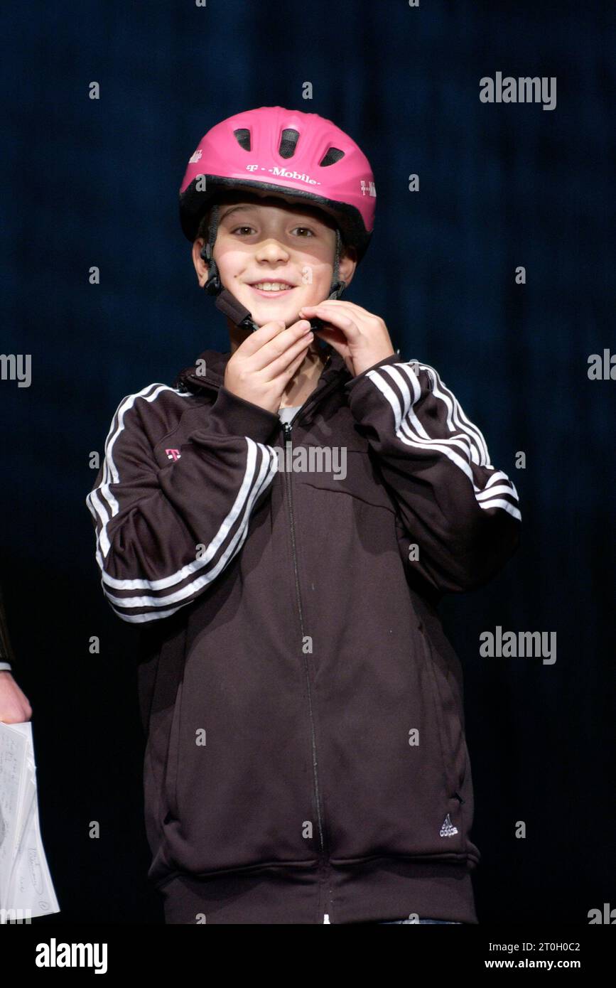 Mallorca, Spagna, 19.1.2004 Cycling: Presentazione del Team T-mobile — Rick Zabel, figlio del pilota professionista Erik Zabel (GER) Foto Stock