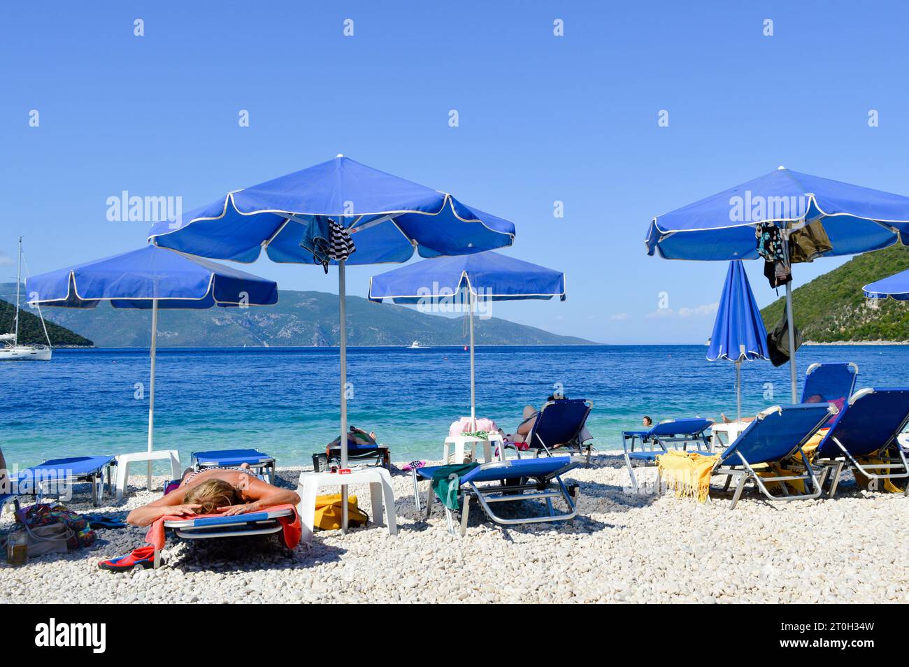 L'isola di Cefalonia in Grecia è una splendida destinazione estiva - isola di Cefalonia, Grecia, 06-17-2015 Foto Stock