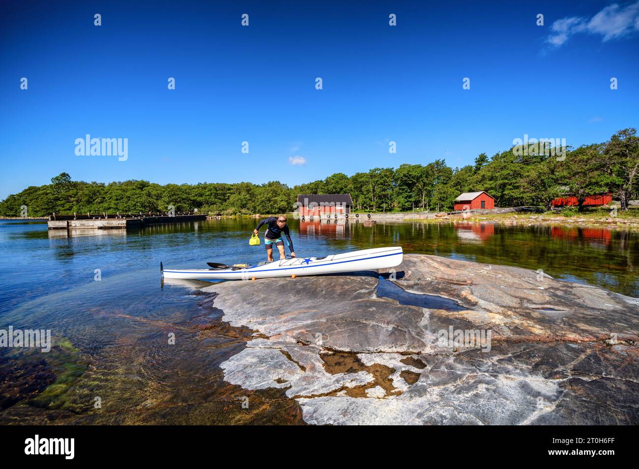 Sull'isola di Björkör ad Ahvenanmaa, in Finlandia Foto Stock