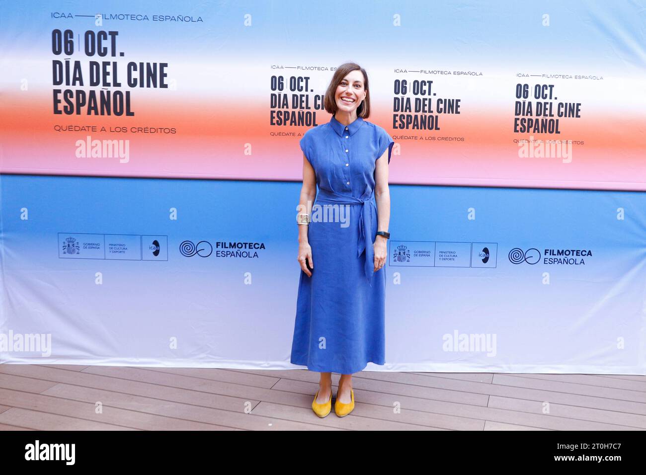 Madrid, Spagna. 6 ottobre 2023. Cristina Gallego partecipa alla Filmoteca Española Celebra el dia del Cine Español Photocall al Cine Dore di Madrid. Credito: SOPA Images Limited/Alamy Live News Foto Stock