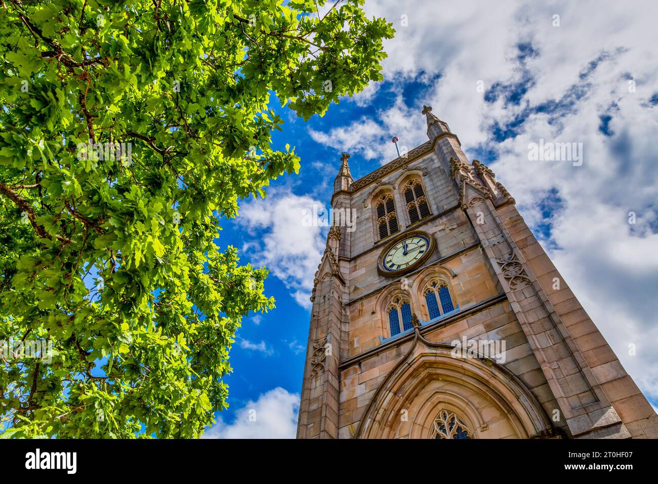 Blackburn Cathedral. Cattedrale anglicana situata nel cuore del centro di Blackburn nel Lancashire, Inghilterra. Foto Stock