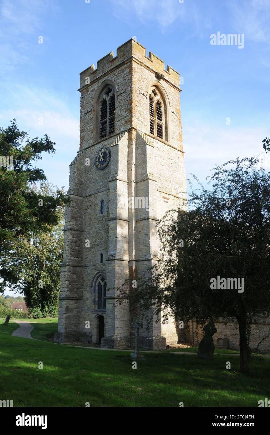 St Mary the Virgin Church, Stoke Bruerne, Northamptonshire Foto Stock