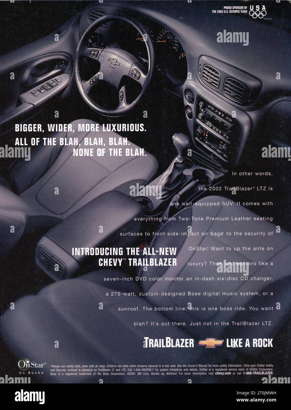 Vintage 'Time' Magazine 25 febbraio 2002 Issue Advert, USA Foto Stock