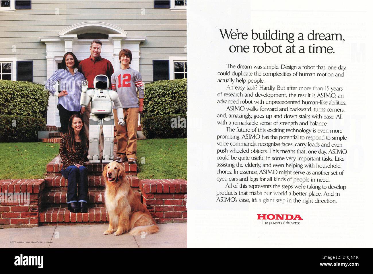 Vintage 'Time' Magazine 25 febbraio 2002 Issue Advert, USA Foto Stock