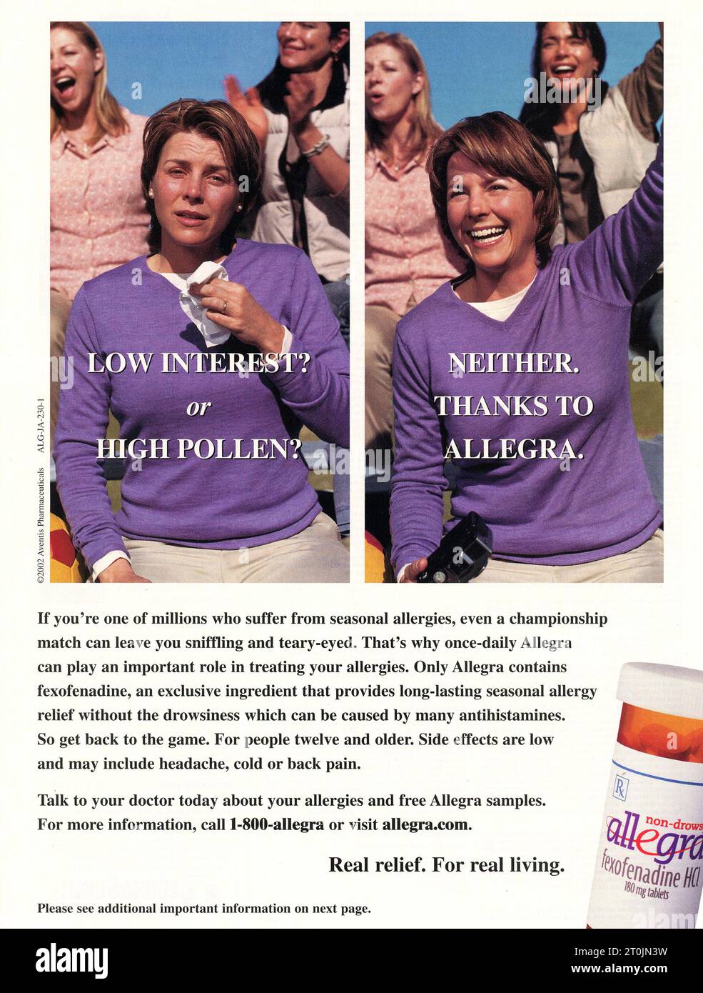 Vintage 'Time' Magazine 25 febbraio 2002 Issue Advert, USA Foto Stock