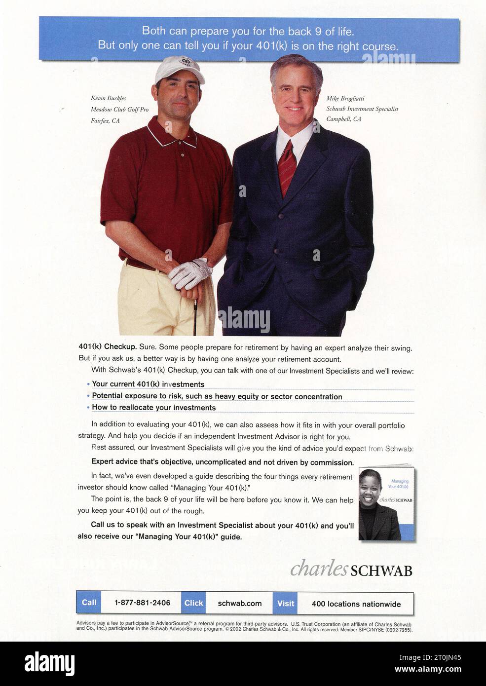 Vintage 'Time' Magazine 25 febbraio 2002 Issue Advert, USA Foto Stock