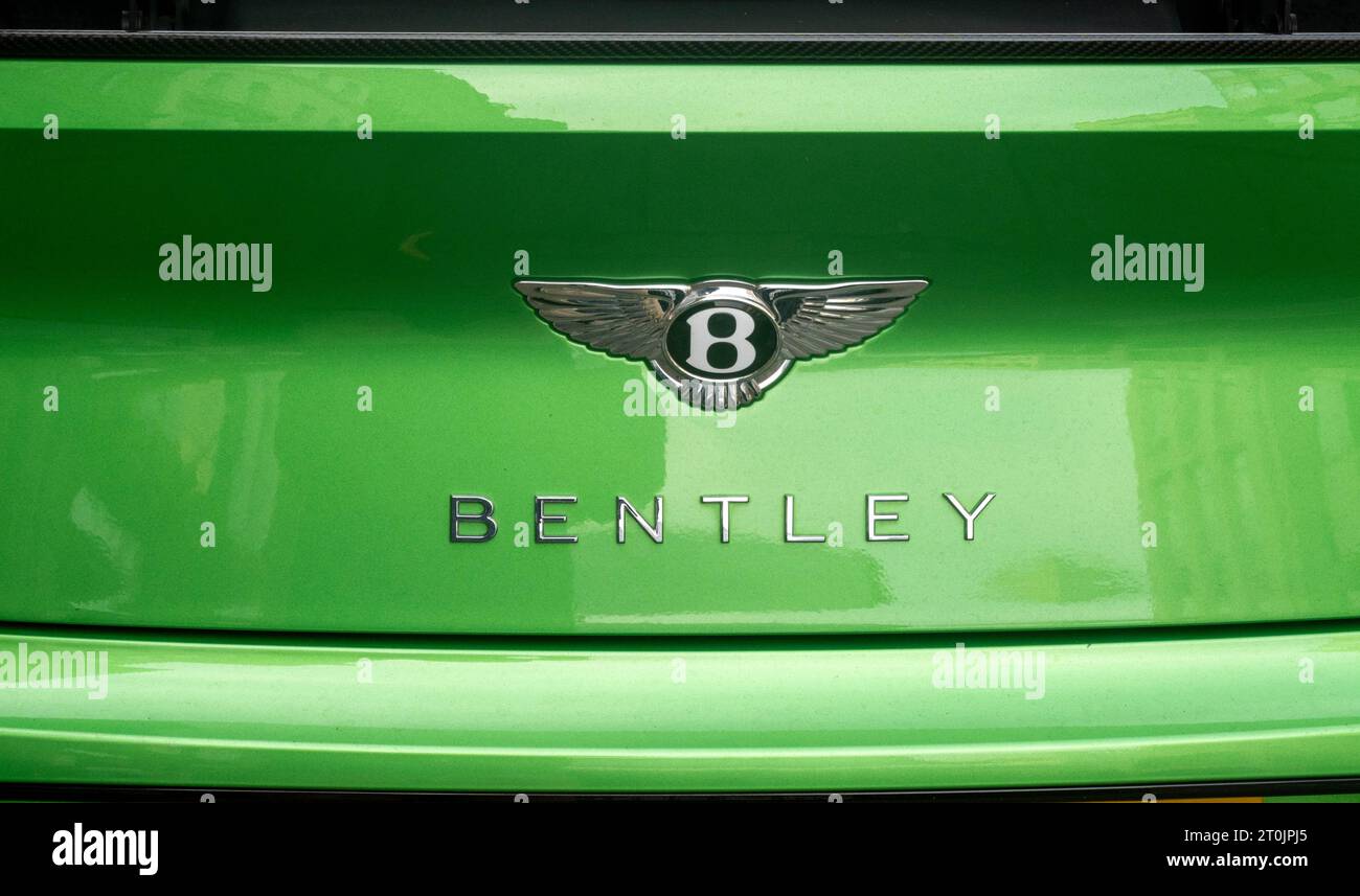 Verde Bentley Continental GT Speed verde auto Foto Stock
