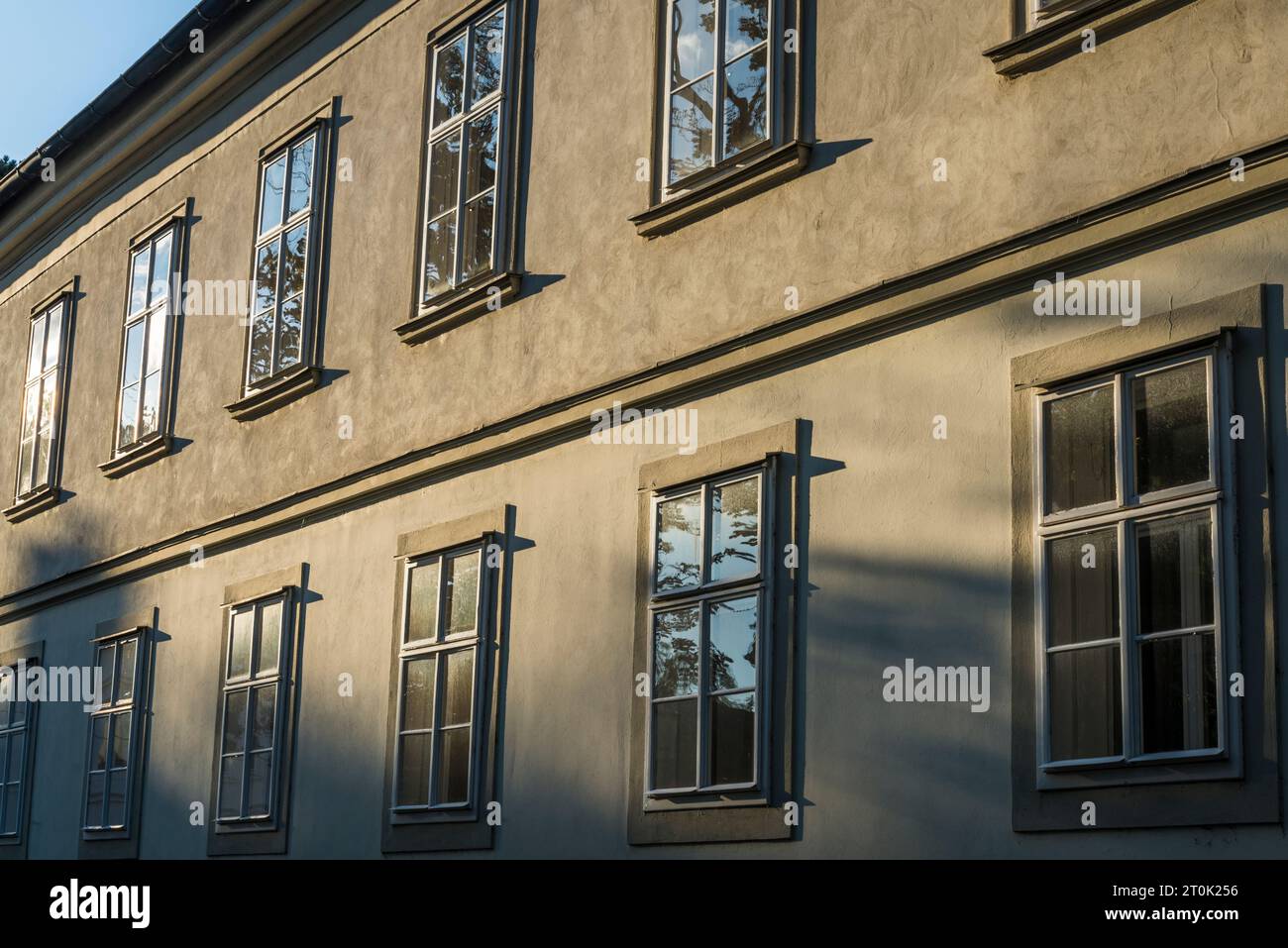 Casa a Heiligenstadt, nel verde sobborgo di Vienna, Austria Foto Stock