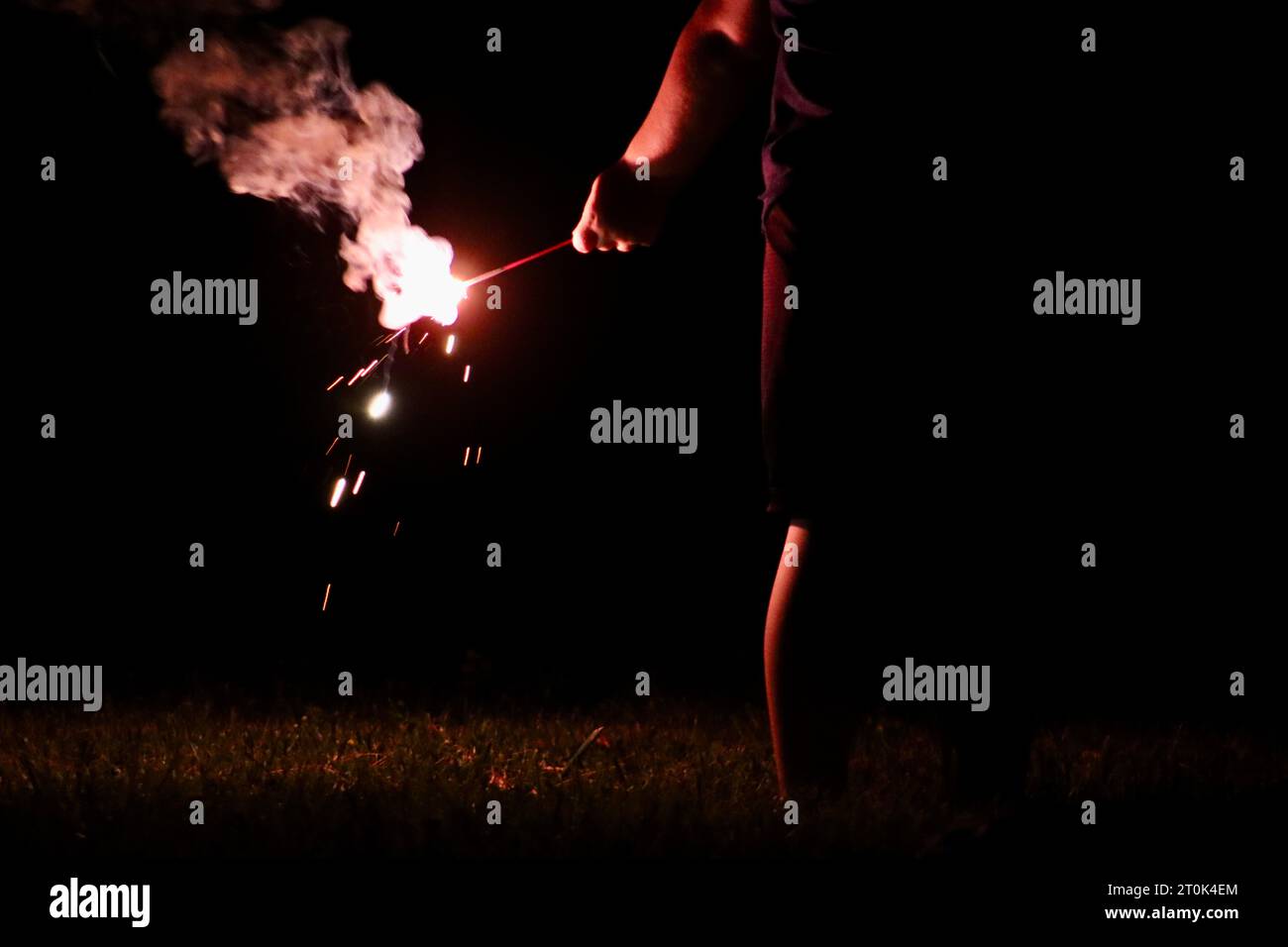 Quarto di luglio fuochi d'artificio Foto Stock