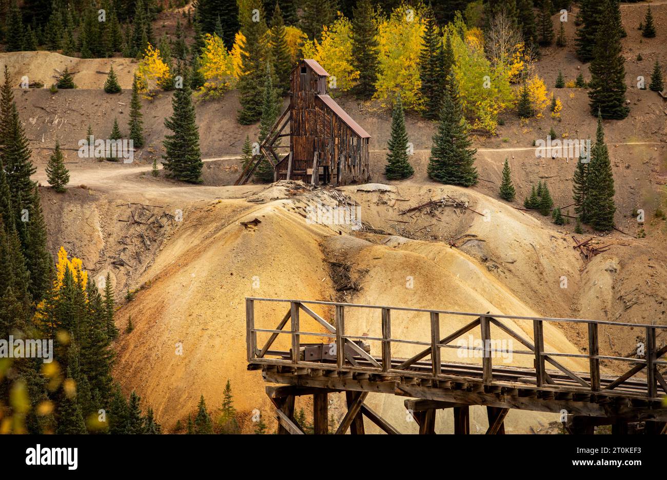 Autunno sul monte San Juan del Colorado Foto Stock