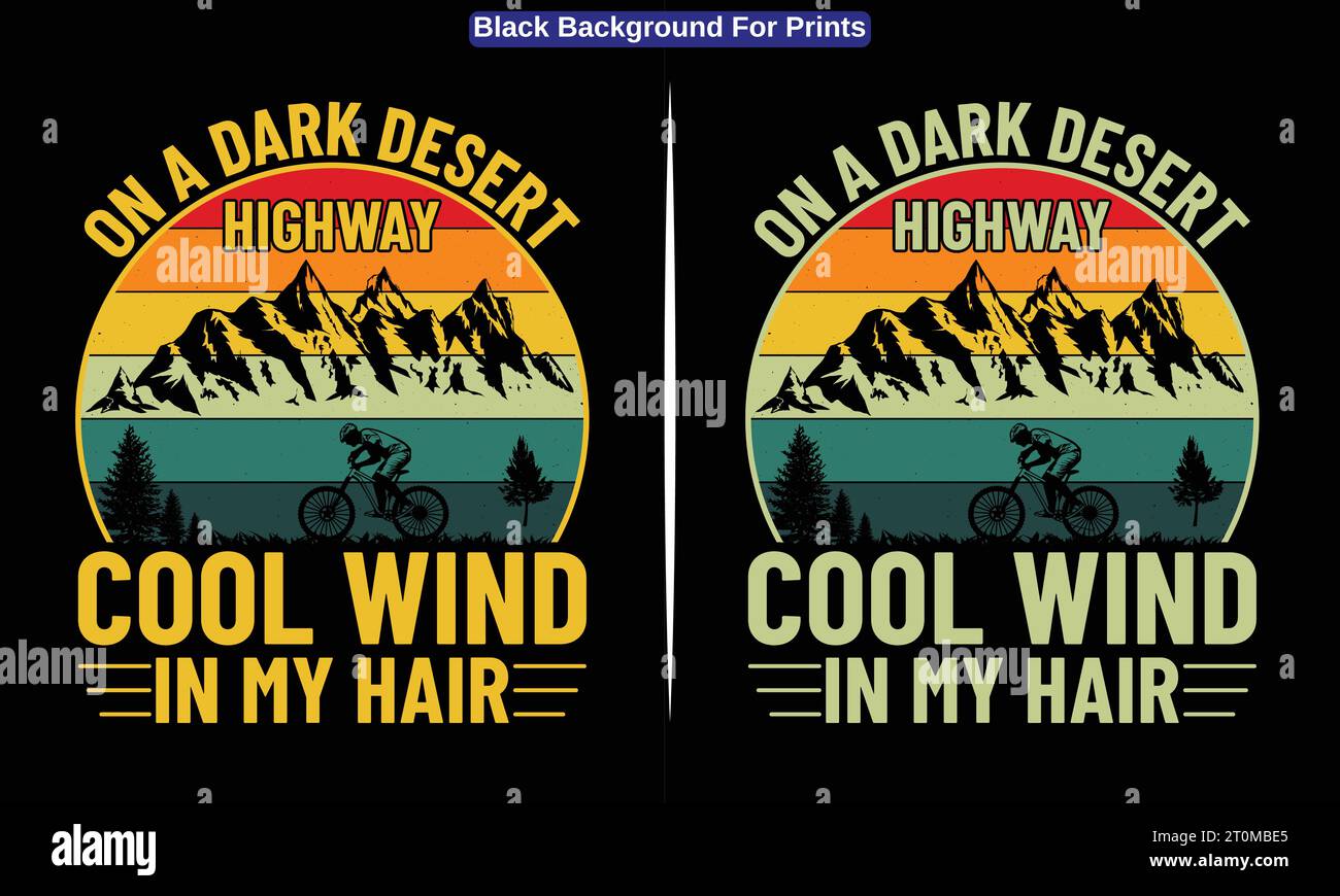 Maglietta da trekking divertente Adventure Design Vector e Mountain Graphic per regali uomo e donna Illustrazione Vettoriale