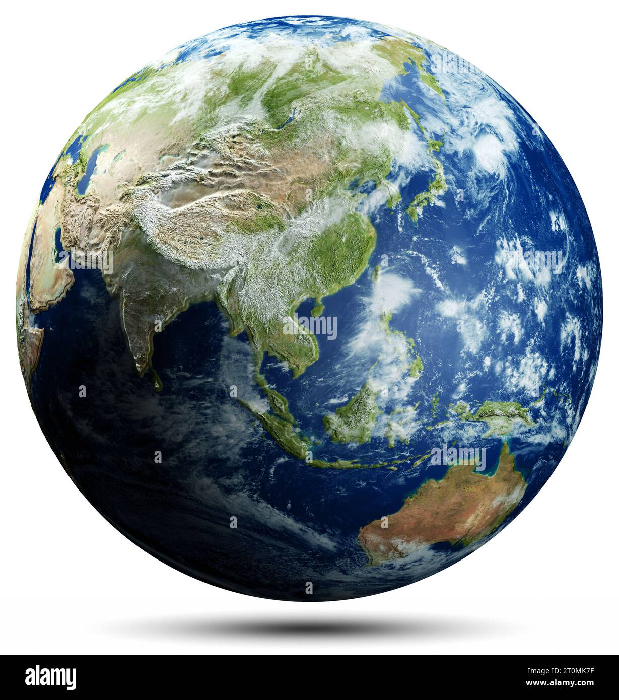 Asia sudorientale - pianeta Terra. Elementi di questa immagine forniti dalla NASA. rendering 3d Foto Stock