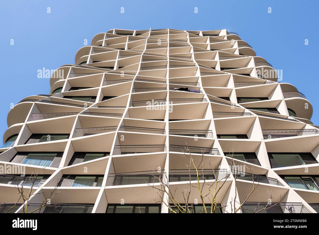 Amsterdam, Paesi Bassi - Q Residences Housing tower by Studio Gang Foto Stock