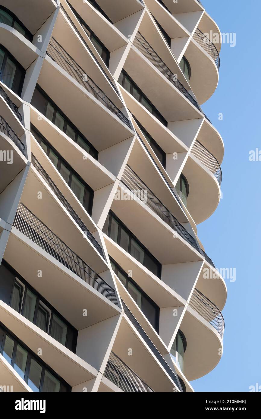 Amsterdam, Paesi Bassi - Q Residences Housing tower by Studio Gang Foto Stock