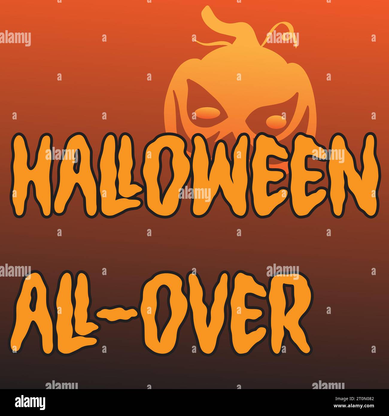 Halloween Horror Design Illustrazione Vettoriale