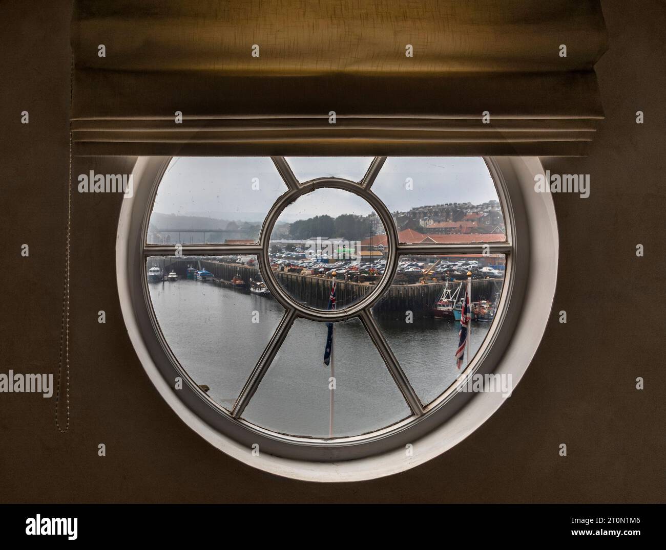 Captain Cook Museum a Whitby, una cittadina di mare nello Yorkshire, Inghilterra settentrionale. Foto Stock